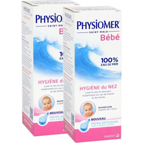 PHYSIOMER BÉBÉ - Spray Nasal Micro-Diffusion - Lot de 2 x 115 ml