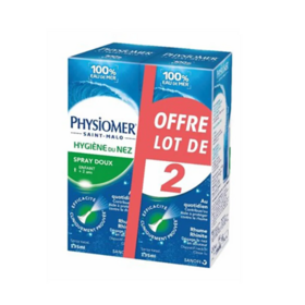 Physiomer Hygiène du nez spray doux 2x135 ml – spray nasal eau de mer