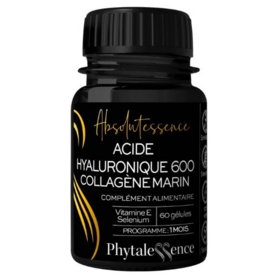 Phytalessence Hyaluronique 600 + Collagene Marin 60 gelules