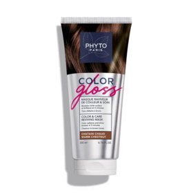 Phyto Color Gloss masque châtain chaud 200 ml — soin repigmentant reflets chauds