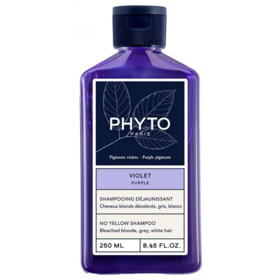 Phyto Violet shampoing déjaunissant 250 ml — soin neutralisant reflets jaunes et cuivrés