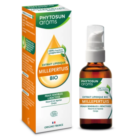 Phytosun Arôms Extrait lipidique de millepertuis bio 50 ml – huile nourrissante peau sensible