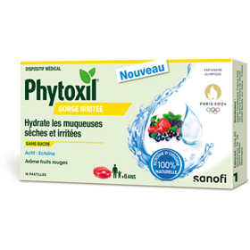 Phytoxil Gorge Irritée Fruits Rouges Sans Sucre 16 pastilles – Dispositif médical