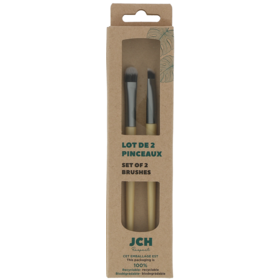 Pinceaux en Bambou Sourcils & Paupières - Lot de 2