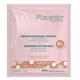 Placentor Végétal Masque nourrissant apaisant peaux normales à sèches 25 g – Soin visage nourrissant