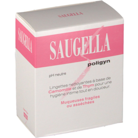 Saugella POLIGYN - Lingettes Nettoyantes Intimes - 10 lingettes