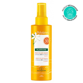 Klorane Spray Solaire Sublime SPF30 au Tamanu BIO et Monoï - Rafraîchissant, hydratant, protecteur 200 mL