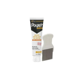 Pouxit Baume décolleur de lentes 100 g – soin après traitement anti-poux avec peigne