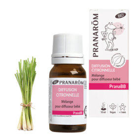 Pranarom PranaBB Diffusion citronnelle pour bébé Bio 10 ml