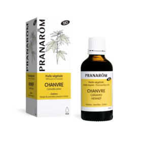 Pranarôm Huile végétale de chanvre bio 50 ml — soin visage et corps apaisant