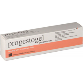 Progestogel 1% Gel Usage Local avec Réglette Applicatrice 80 g