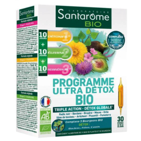 Programme Ultra Detox Bio - Triple Action Detox Globale - 30 ampoules