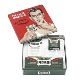 Proraso Coffret Vintage Gino – Rasage Rafraîchissant Eucalyptus & Menthol