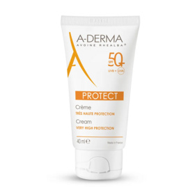A-Derma Protect Crème très haute protection SPF 50+ 40 ml – Protection solaire peaux fragiles