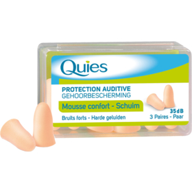 Protection Auditive en Mousse Confort - Lot de 3 paires