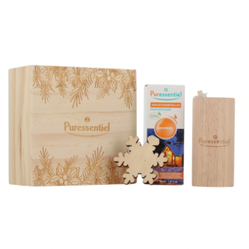 Puressentiel Coffret surprise diffusion cocooning — diffuseur bois et synergie 30 ml