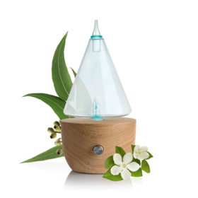 Puressentiel Diffuseur à Nébulisation en Bois Naturel I'CONIC