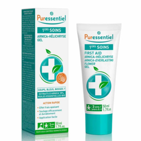 Puressentiel 1ers soins gel arnica hélichryse 50 ml – gel apaisant coups et bleus