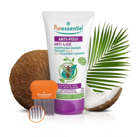 Puressentiel Anti-poux shampooing masque traitant 2en1 2x150 ml — soin anti-poux radical