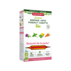 Superdiet Quatuor Beauté de la peau BIO 20 ampoules