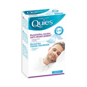Quies Bandelettes nasales anti-ronflement Taille S/M 24 bandelettes