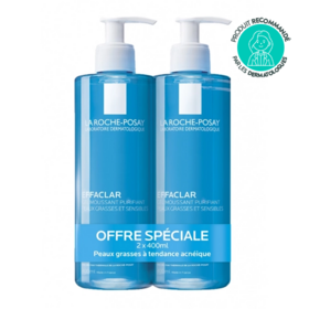 La Roche-Posay Effaclar gel moussant nettoyant purifiant 2 x 400 ml