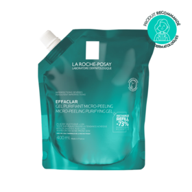 La Roche-Posay Effaclar gel nettoyant micro-peeling anti-imperfections – éco-recharge 400 ml