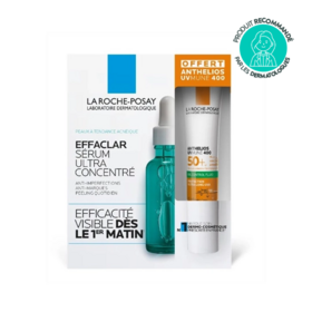 La Roche-Posay Coffret Sérum Effaclar 30ml + Anthelios Uv mune 400 Fluide Oil Control 15ml Offert