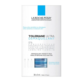 La Roche-Posay Tolériane  Démaquillant Visage et Yeux sans conservateurs 30 x 5 ml