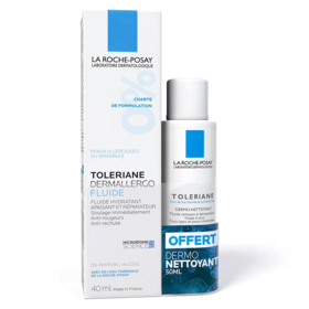 La Roche-Posay Toleriane  Dermallergo fluide 40 ml + Dermo-nettoyant 50 ml offert