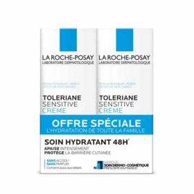 La Roche-Posay  Toleriane Sensitive Crème hydratante & apaisante 2 x 40 ml
