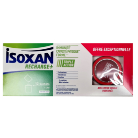 Recharge + - Triple Action Poudre 8 g - 12 sachets + Bougie Parfumée