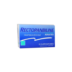 Rectopanbiline constipation 10 suppositoires