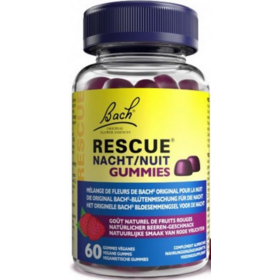 Rescue Nuit Gummies – Sommeil Naturel et Réparateur 60 gommes fruit rouge