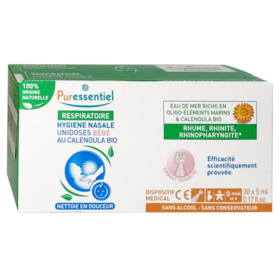 RESPIRATOIRE - Hygiène Nasale Unidoses Bébé au Calendula Bio - 30 Unidoses de 5 ml