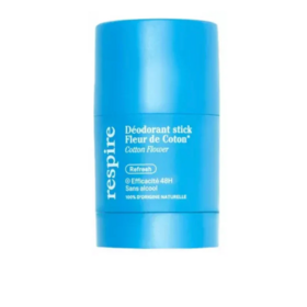 Respire Déodorant Stick fleur de coton 20 g – déodorant naturel longue durée
