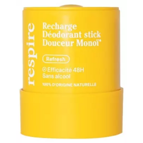 Respire Recharge déodorant stick douceur monoï 50 g – déodorant efficacité 48h