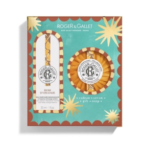 Roger & Gallet Coffret Noël Bois d’Orange 2025 Savon + Eau Parfumée coffret parfumé tonifiant