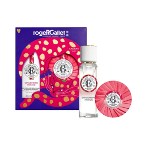 Roger & Gallet Coffret Noël gingembre rouge – duo parfumé eau 30 ml et savon 100 g offert