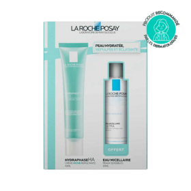 La Roche-Posay Hydraphase coffret HA riche hydratation 40 ml + Eau Micellaire Tolériane 50 ml Offert