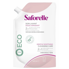 Saforelle Soin lavant intime doux apaisant recharge 500 ml — toilette intime irritations