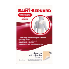 Saint-Bernard Patch Antidouleur Chauffant Découpable – 3 patchs