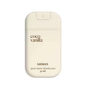 Saneez Spray Mains Désinfectant Coco Vanilla 30 ml – Désinfection des mains sans rinçage au parfum coco vanille