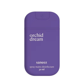 Saneez Spray Mains Désinfectant Orchid Dream 30 ml – Désinfection des mains sans rinçage au parfum orchidée