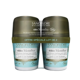 Sanoflore Déo 48h Mentha BIO 2x50ml