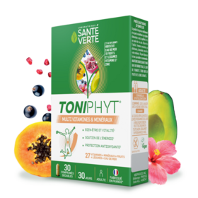 Santé Verte Toniphyt 50+ Multivitamines & Minéraux 30 comprimés sécables vitalité & bien-être senior