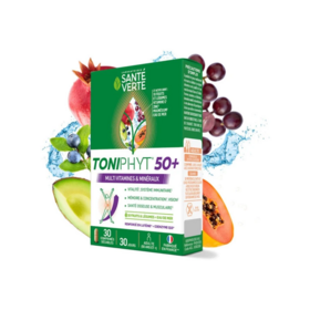 Santé Verte Toniphyt 50+ Multivitamines & Minéraux 30 comprimés sécables vitalité & bien-être senior