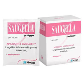 Saugella Poligyn Lingette Intime Nettoyante 10 lingettes individuelles