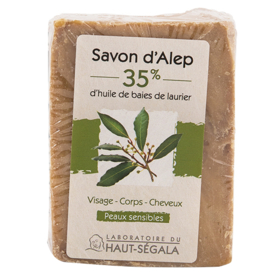 Savon Alep Bio 35% - Peaux Sensibles - 200 g