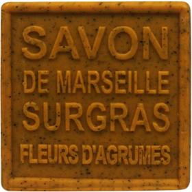 Savon de Marseille Surgras Solide aux Fleurs d'Agrumes - 100 g